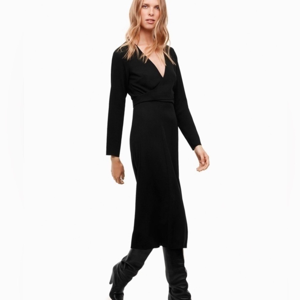 Wilfred Black Midi Dress